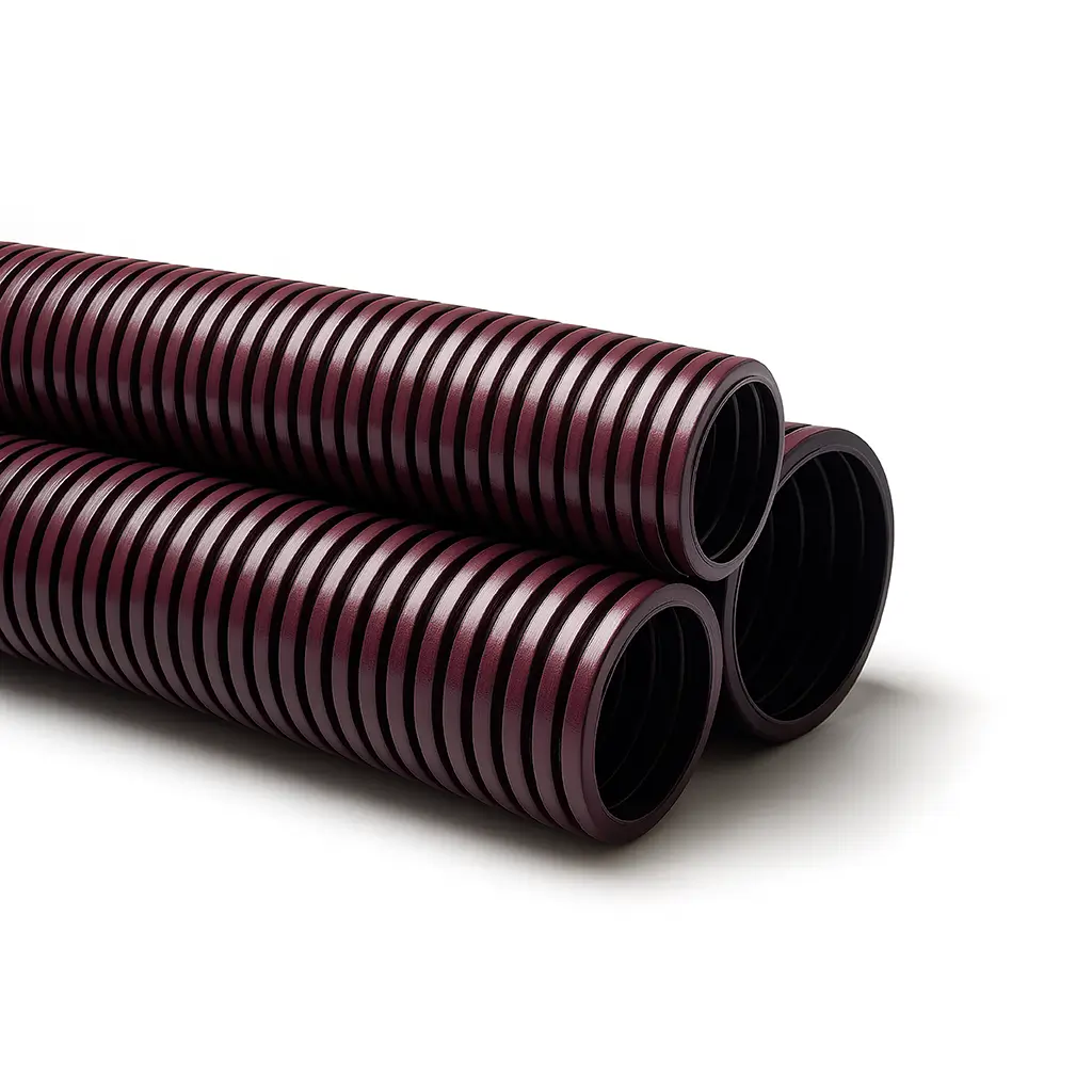 Corrugated tube BR-DP-HYW, black-red
