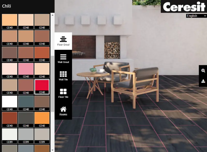 Real-time screen changes in product configurator for home furnishing.