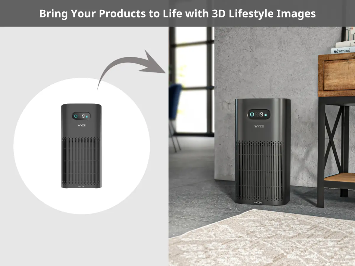 Lifestyle imagery created through 3D Modeling for home goods product presentations in the Appliance Industry. for 3D modeling for lifestyle images of home goodss. Learn more about enhancing your 3D modeling for lifestyle images of home goodss with cutting-edge solutions.