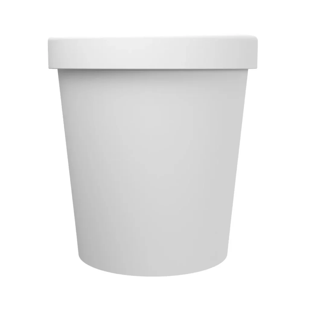 Best 3D modeling services showcasing a blank tub for packaging visualization.