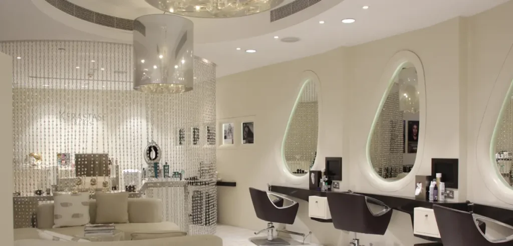 Luxury lifestyle photography showcasing a premium salon interior.